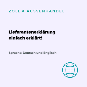 Lieferantenerklärung