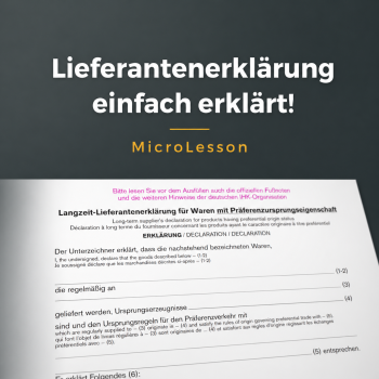 Lieferantenerklärung