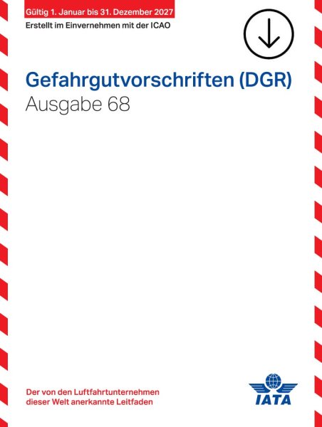 IATA Gefahrgutvorschriften 2027, 68. Ausgabe, Online-Version, deutsch