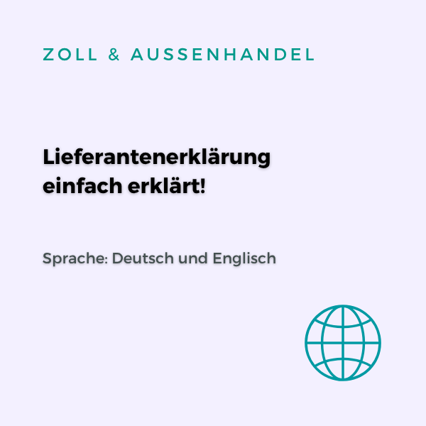 Lieferantenerklärung