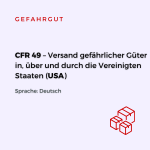 49 CFR (Code of Federal Regulations, Title 49) | Deutsch