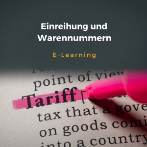 Einreihung und Warennummern